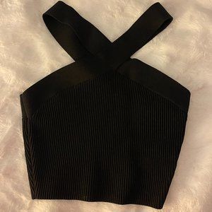 Babaton Black Halter Top